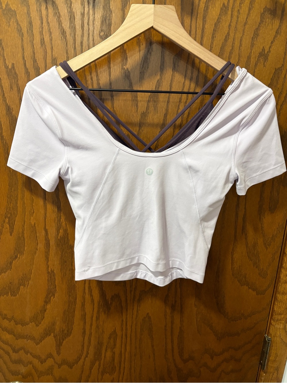 Monochrome Purple Lululemon Set Bra Crop Top Pushing Limits Align Wonder Under 6 - Picture 5 of 11